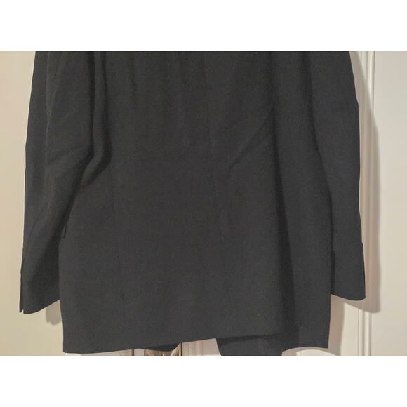 Kenneth Cole Blazer Mens 42R Dark Black Wool Blend Stretch Sports Coat Jacket - Picture 6 of 10